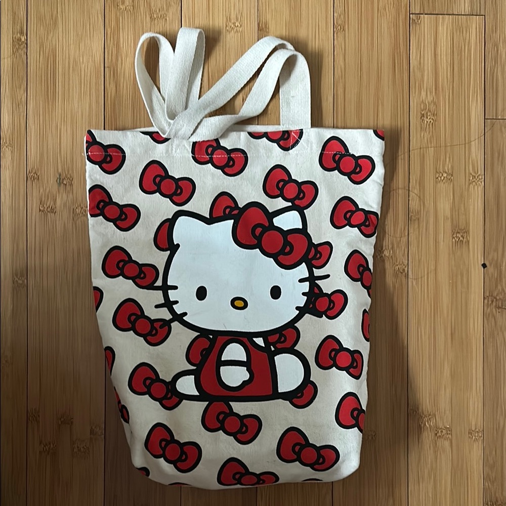 Hello Kitty Tote Bag with Red Bows